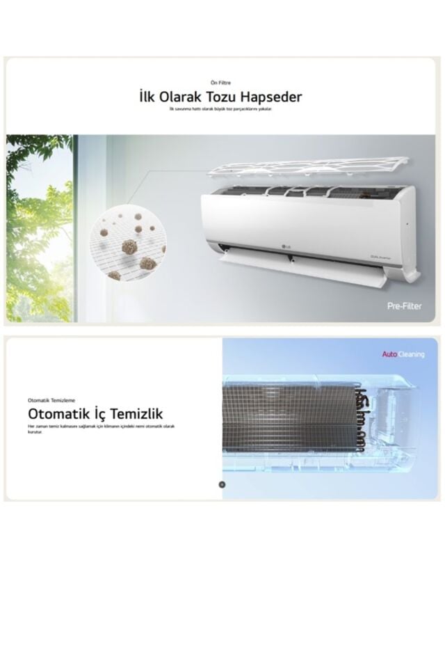 LG-DUAL COOL PLUS 12000 BTU İNVERTER DUVAR TİPİ KLİMA