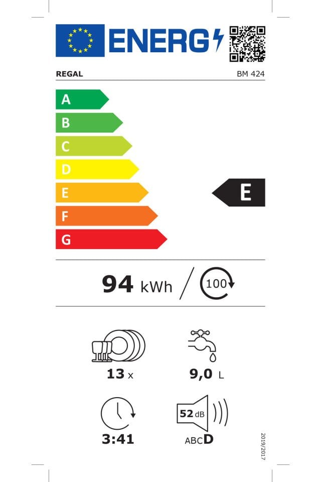 REGAL BM 424 4 PROGRAM BULAŞIK MAKİNESİ