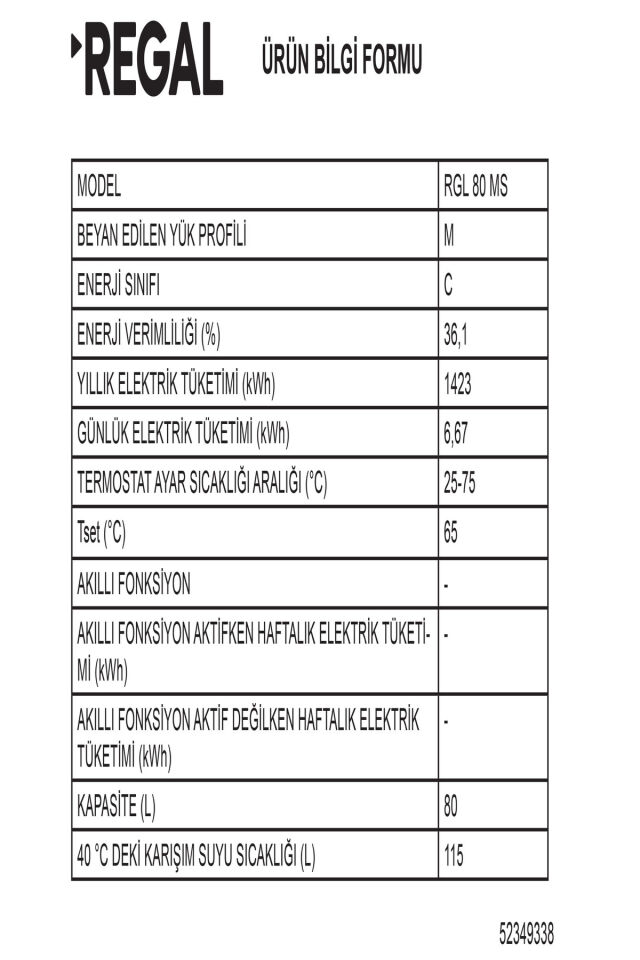 RGL 80 MS MEKANİK TERMOSİFON